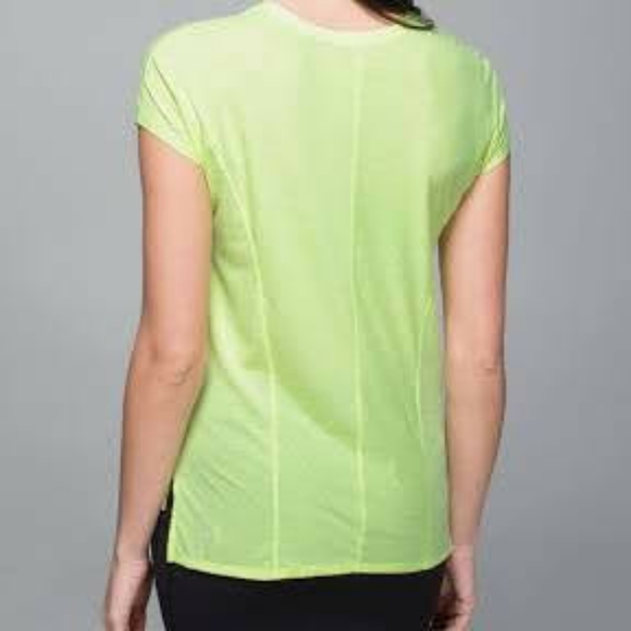 Lululemon Retreat Tee Clear Mint Size 6 Neon - Picture 2 of 7